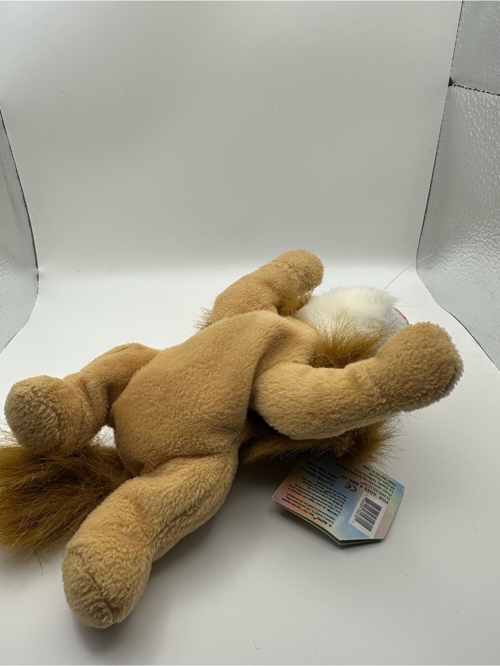 NWT Kellytoy Beanpals Larry Lion Plush Beanbag, Vintage 2000 Small 6-14 inches - Picture 4 of 8